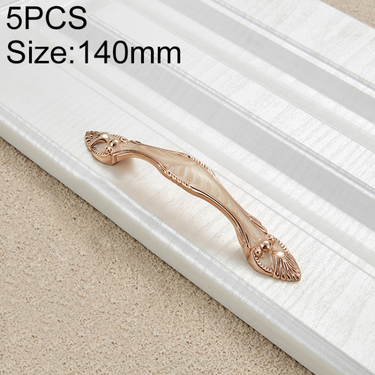 

5 PCS 6566-96 Yellow Exquisite European Style Royal Gem Drawer Cabinet Handle
