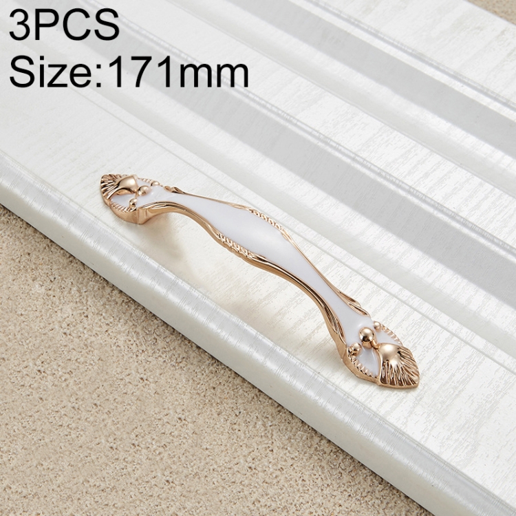 

3 PCS 6566-128 Exquisite European Style Royal Gem Drawer Cabinet Handle (Gold)