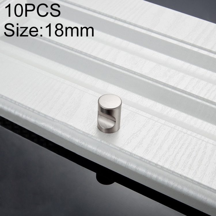 

10 PCS 2102 Space Aluminum Light Single Hole Arc Cabinet Handle (Wire Drawing)