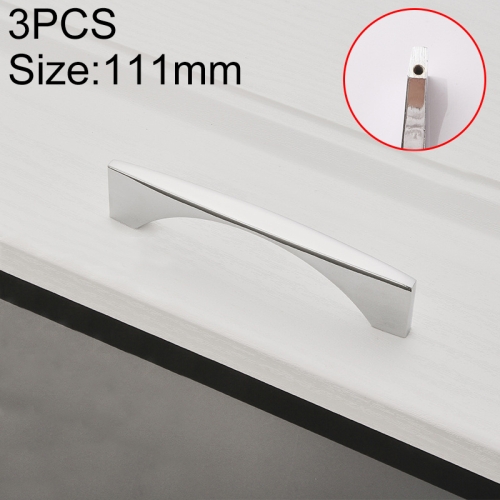 

3 PCS 6585-96 American Style Cabinet Door Drawer Handle (Silver)