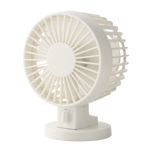 

0.5W Portable Fan Desktop Electric Fan, with 2 Speed Control(White)