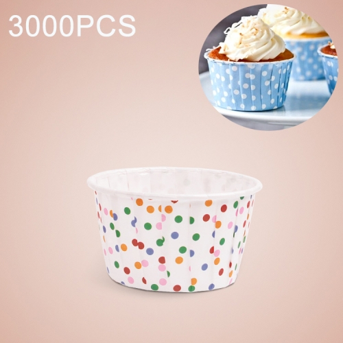 

3000 PCS Round Lamination Cake Cup Muffin Cases Chocolate Cupcake Liner Baking Cup, Size: 5 x 3.8 x 3cm