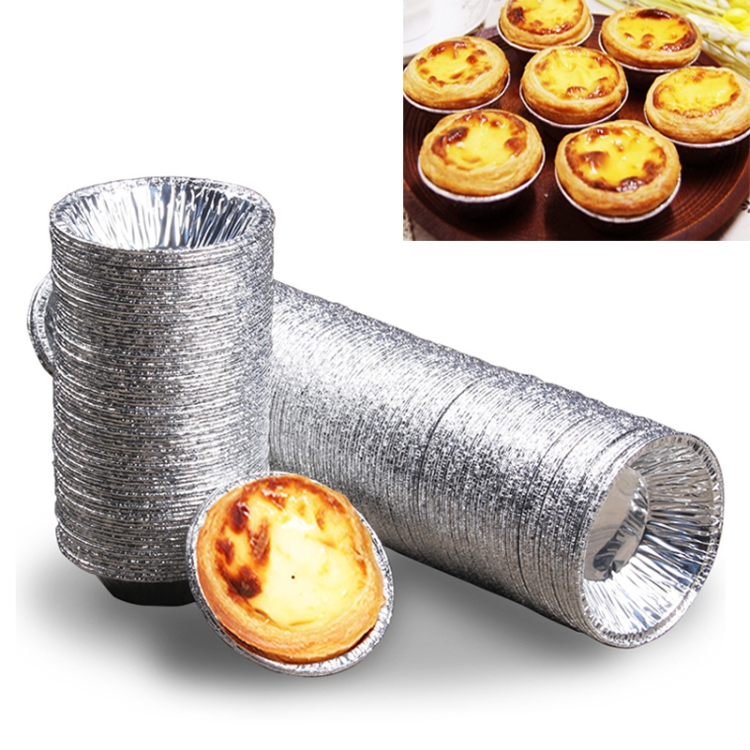 

250PCS Aluminum Foil Egg Tart Cup Cake Holder, Size: 7.5 x 4 x 2cm