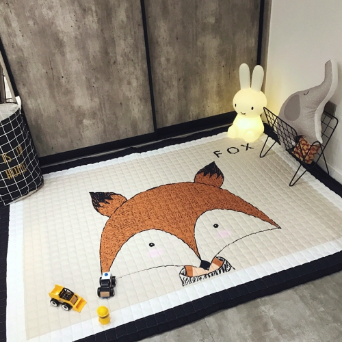 

Fox Pattern Rectangular Polyester Anti-skid Household Carpet Yoga Mat, Size: 195cm x 145cm