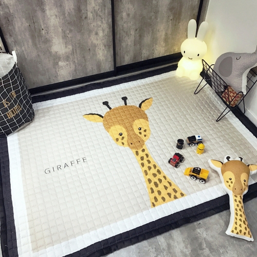 

Giraffe Pattern Rectangular Polyester Anti-skid Household Carpet Yoga Mat, Size: 195cm x 145cm