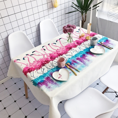 

Ballet Pattern Waterproof Anti-scalding Cotton and Linen Table Cloth, Size: 140 x 140cm