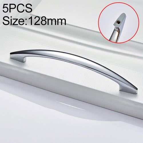 

5 PCS 4027_128 Bright Chrome Zinc Alloy Polished Bathroom Cabinet Handle