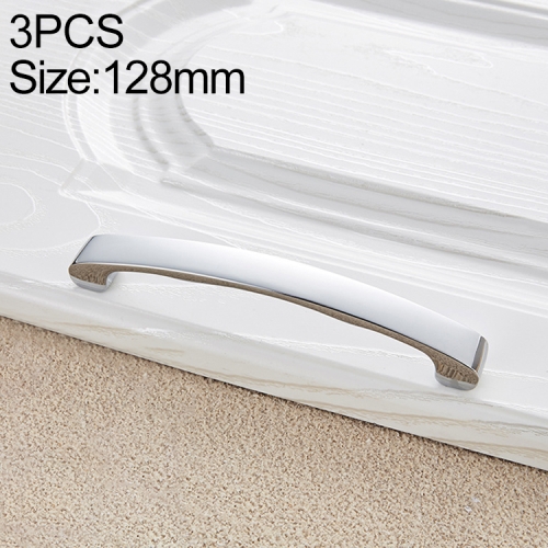 

3 PCS 4076_128 Bright Chrome Zinc Alloy Polished Bathroom Cabinet Handle