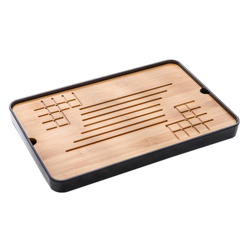 

Bamboo Heat Insulation Portable Tea Tray Tea Table, Size: 35x23x3.2cm