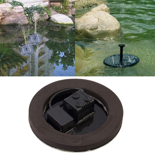 

Solar Powered Water Pump Garden Fountain Floating Panel Watering Pond Kit for Waterfalls Water Display Park Pool Decoration Fountain, Diameter: 16cm