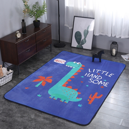 

Dinosaur Pattern Rectangular Polyester Anti-skid Household Carpet Yoga Mat, Size: 200cm x 150cm