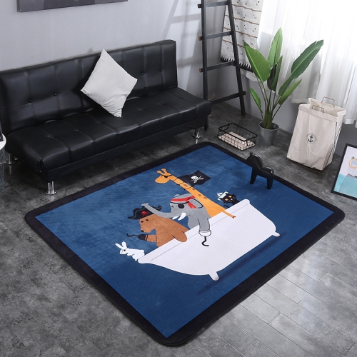 

Pirate Pattern Rectangular Polyester Anti-skid Household Carpet Yoga Mat, Size: 200cm x 150cm