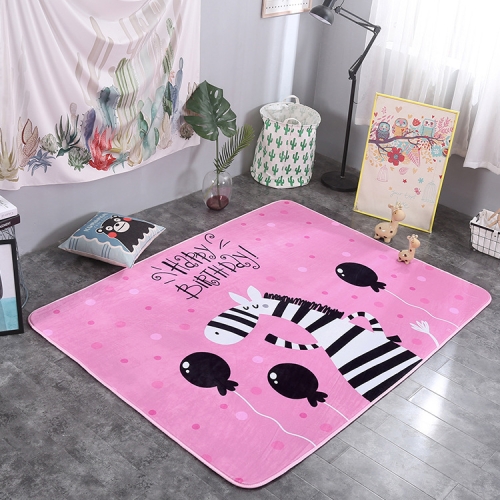 

Cute Zebra Pattern Rectangular Polyester Anti-skid Household Carpet Yoga Mat, Size: 200cm x 150cm