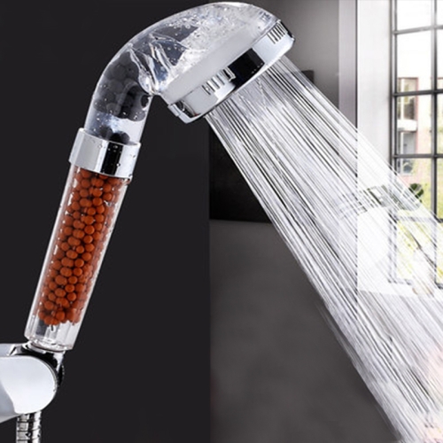 

3 Settings Adjustable PC Negative Ions Shower Head, Size: Large, Interface: 2cm(Transparent)