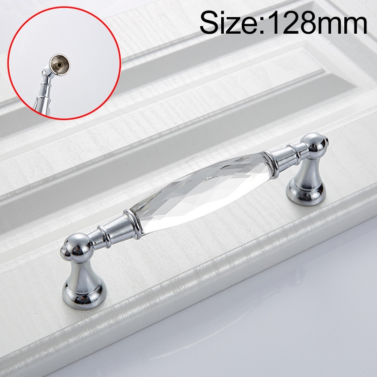 

5027-128 Bright Chrome Diamond Drawer Cabinet Tea Table Handle