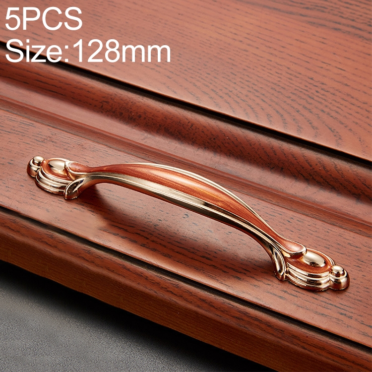 

5 PCS 6606-128 Red Amber Drawer Cabinet Door Single Hole Handle