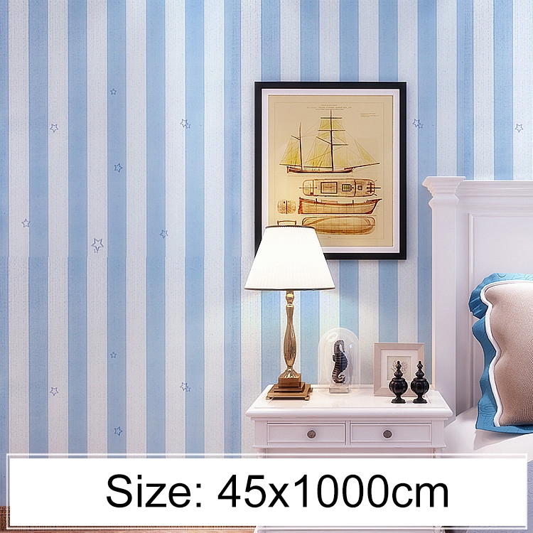 Sunsky Creative Pvc Autohesion Brick Decoration Wallpaper Stickers Bedroom Living Room Wall Waterproof Wallpaper Roll Size 45 X 1000cm Sky Blue