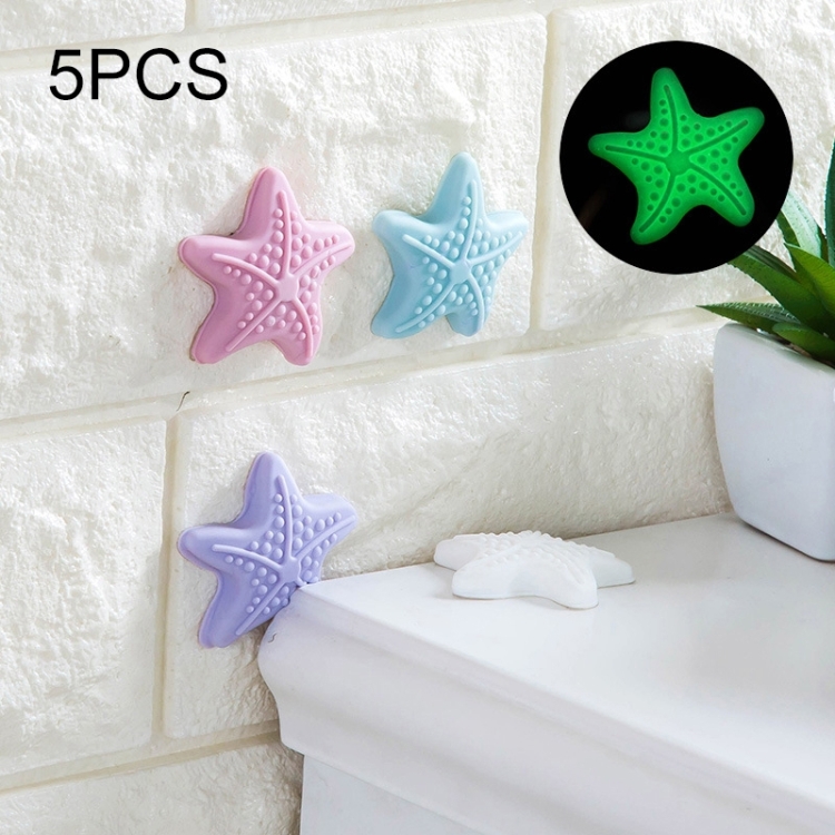 Sunsky 5 Pcs Room Doorknob Pad Anti Collision Starfish Door