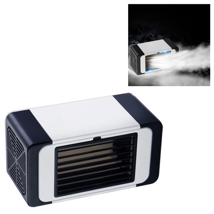 

Office Household USB Mini Air Conditioning Fan Portable Desktop Air Cooler (Black)