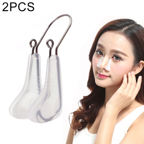 

2 PCS Beauty Bridge of Nose Increased Device Nose Clip Braces Nasal Ting, Random Color Delivery