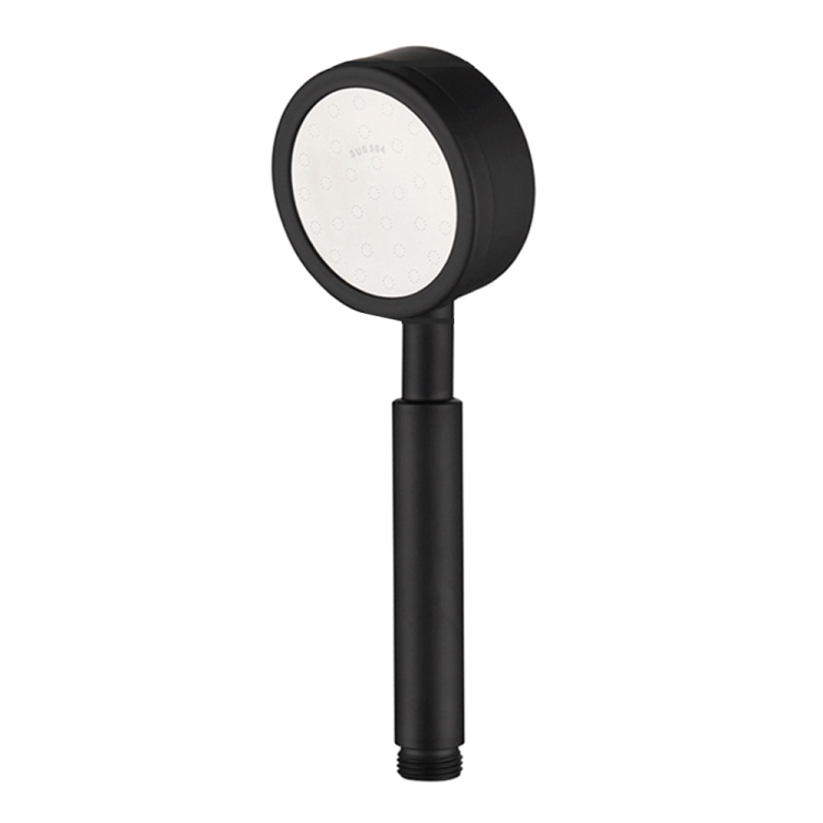 

Removable and Washable 304 Stainless Steel Round Pressurized Handheld Shower Head, Size: 80mm (Black)