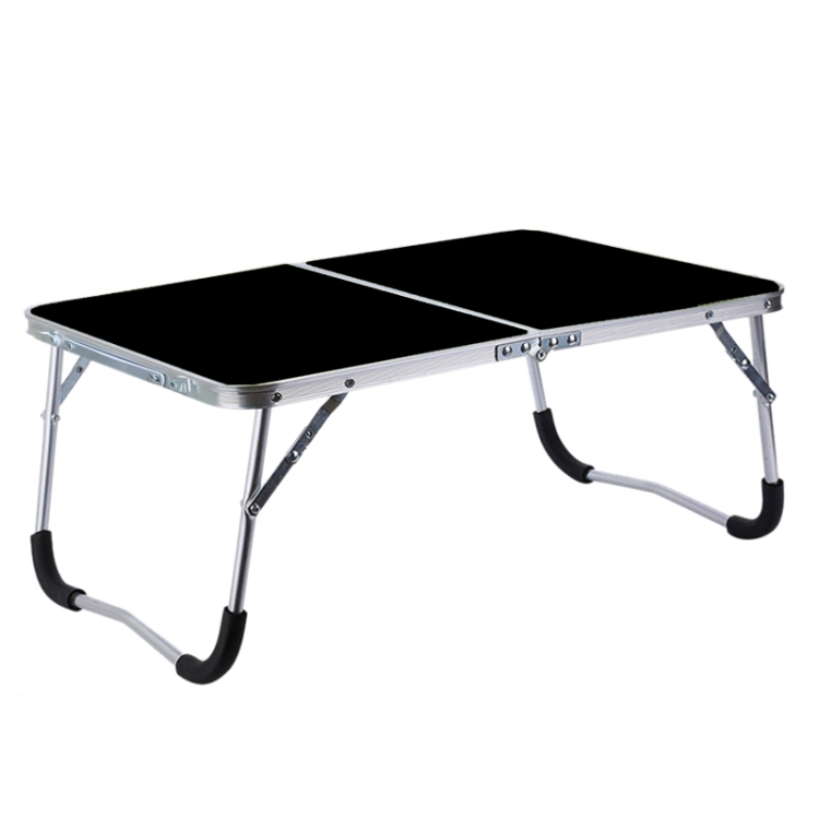 

Rubber Mat Adjustable Portable Laptop Table Folding Stand Computer Reading Desk Bed Tray (Black)