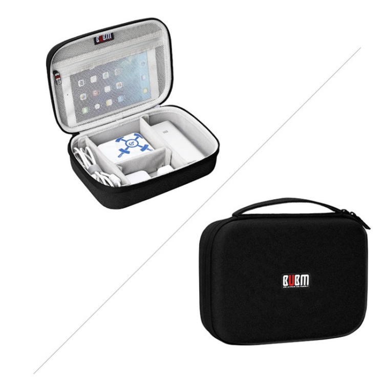

BUBM Multi-function Headphone Charger Data Cable Digital Storage Bag, Size:25x20x8cm(Black)