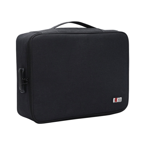 

BUBM JTB-M Multi-function Large Capacity Passport Storage Bag Household Liner File Sorting Bag(Black)