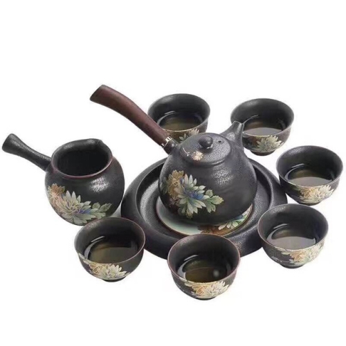 

Imitation Ancient Kiln Ceramics Kung Fu Teapot Teacup Set