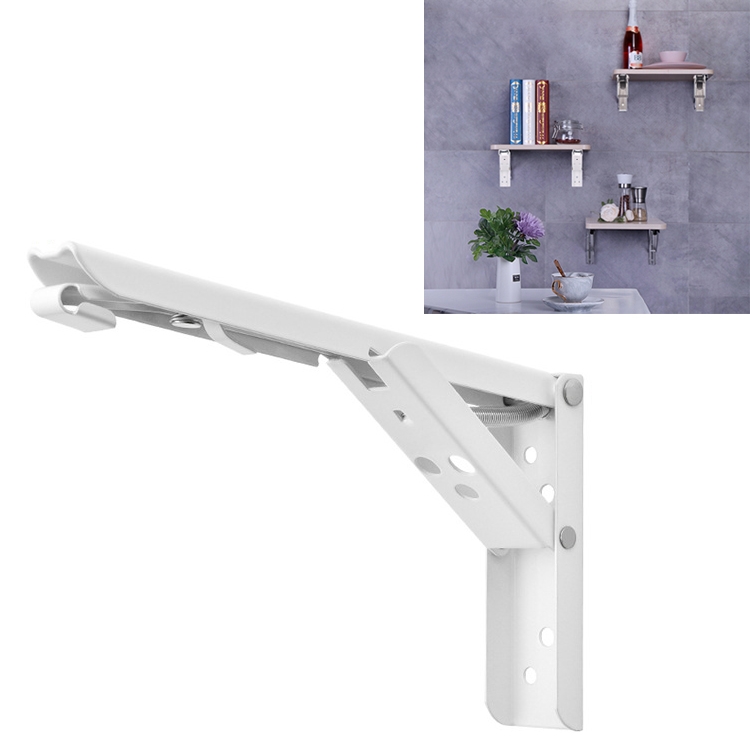 

12 inch Wall-mounted Foldable Spring Storage Shelf for Dining Table
