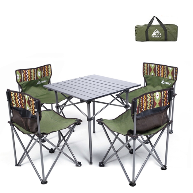 collapsible table and chair set