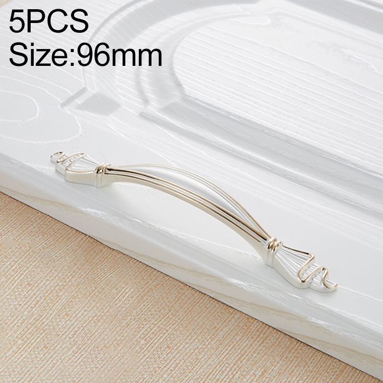

5 PCS 6543-96 Gold + Silver Modern Shoe Cabinet Wine Cabinet Handle