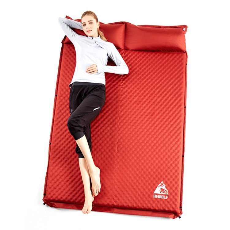 

Hewolf 1878 Outdoor Camping Double Automatic Inflatable Pad Sleeping Mattress, Size: 188x130x5cm (Red)