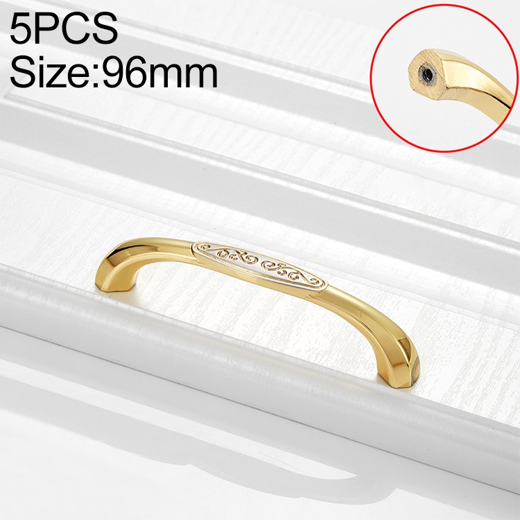 

5 PCS 4086-96 Double Gold Zinc Alloy Cabinet Drawer Door Handle