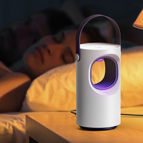 

Baseus ACMWD-ZX02 Purple Vortex Suction Type USB Port Mute Photocatalytic No Radiation USB Charge Mosquito Catcher Lamp(White)