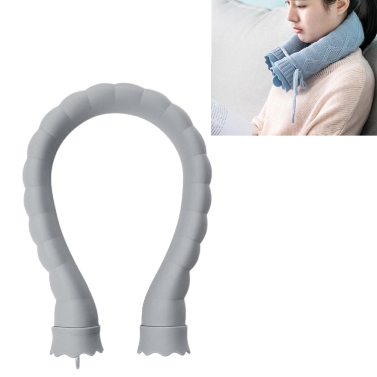 

Original Xiaomi Warm Water Bag U-shaped Silicone Hot Water Bag For Your Neck with Sweater Cover (Grey)