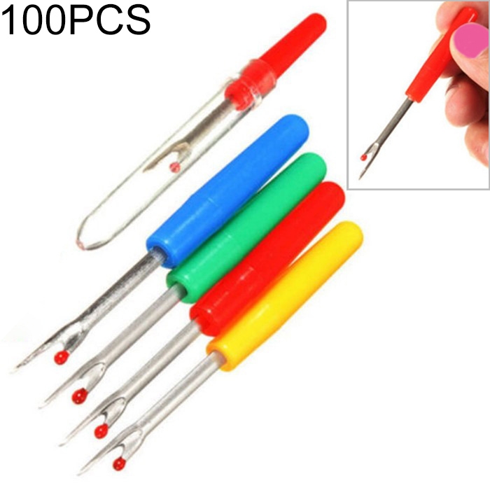 

100 PCS Small Seam Remover Plastic Handle Seam Cutter Cross Stitch Sewing Stitcher