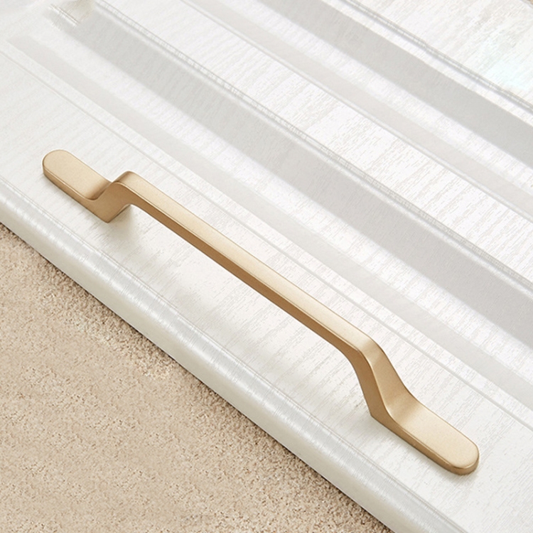 

2 PCS 9008-160 Modern Simple Cabinet Door Handle Drawer Wardrobe Zinc Alloy Handle(Gold)