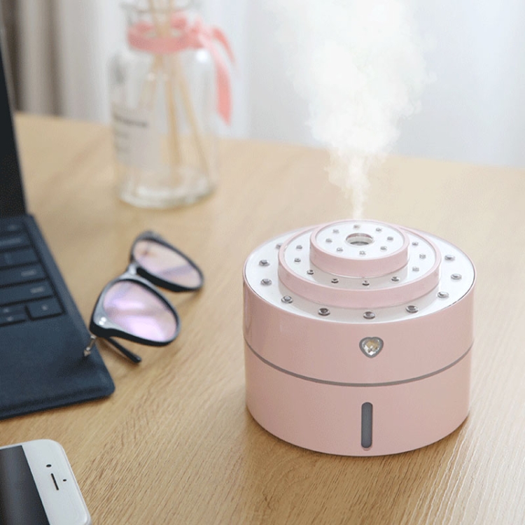 

Diamonds Humidifier Desktop Car Night Light USB Sprayer, Capacity: 260mL, Normal Version (Pink)
