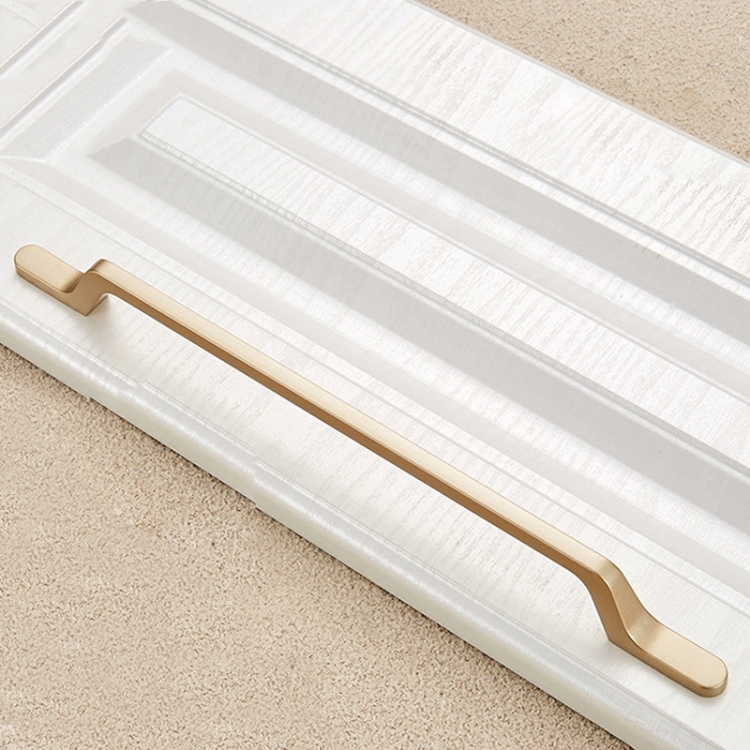 

2 PCS 9008-224 Modern Simple Cabinet Door Handle Drawer Wardrobe Zinc Alloy Handle(Gold)
