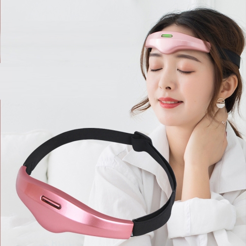 

Household Rechargeable Intelligent Electronic Head White Noise Sleep Instrument Acupuncture Physical Therapy Massage Machine (Pink)