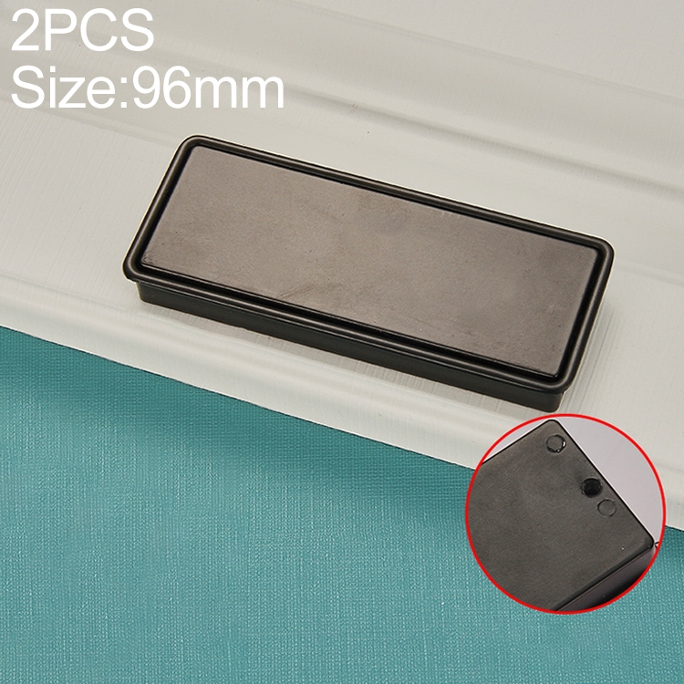 

2 PCS 8018-96 Drawer Cabinet Door Sliding Door Covered Handle (Black)