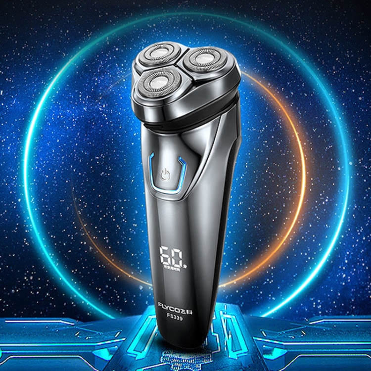 

Voltage Universal Fit Triple Rotary Double Ring Blade Shaving Head Electric Rechargeable Shaver For Men, US Plug