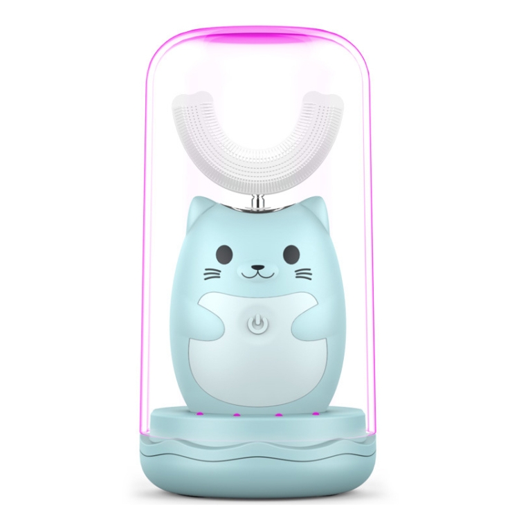 

Children Mouthful U Shape Automatic Intelligent Electric Toothbrush, Child Plus Version (Blue)