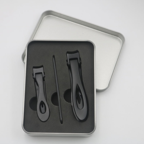 

3 in 1 Nail Art Tool Nail Clipper Stainless Steel Nail Nipper(Black)