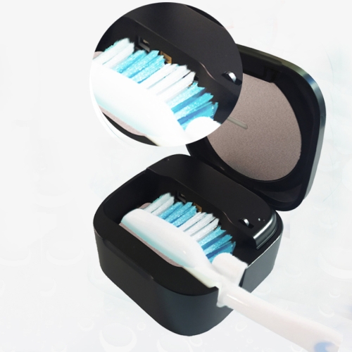 

UVC Light Disinfection Toothbrush Sterilizer Clean Brush Box (Black)