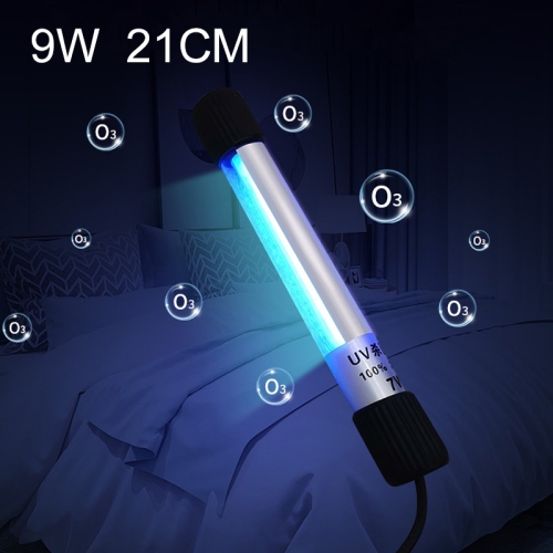

9W 21cm Length Ozone UV Strong Light Disinfection Portable Anti-virus Sterilization Lamp Bar Strip, CN Plug