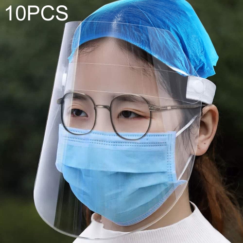 

10 PCS Anti-Saliva Splash Anti-Spitting Anti-Fog Anti-Oil Transparent Mask Face Shield