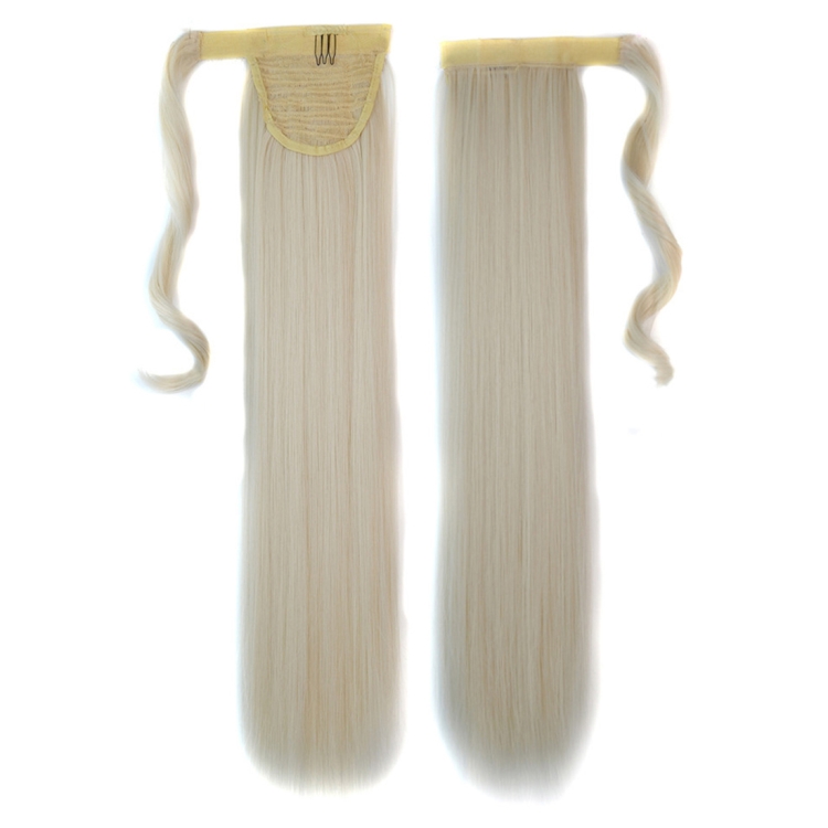 

60# Invisible Seamless Bandage-style Wig Long Straight Hair Wig Ponytail