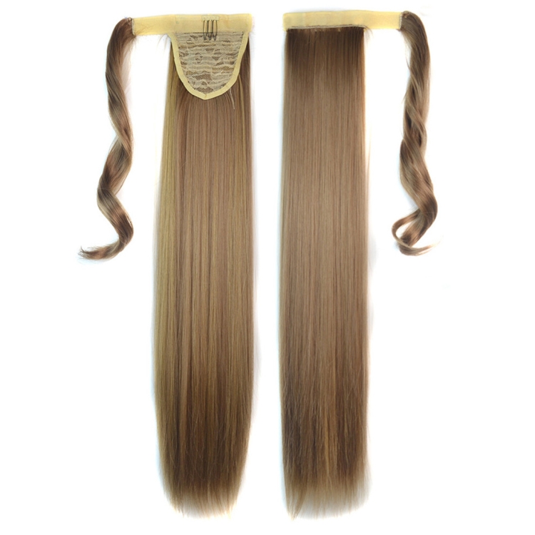 

18H22# Invisible Seamless Bandage-style Wig Long Straight Hair Wig Ponytail